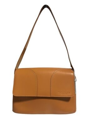 Kenneth Cole Reaction tan leather shoulder bag